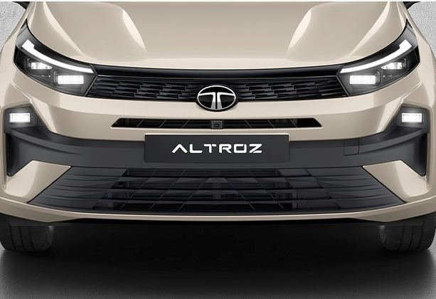 Tata Altroz front grille and LED headlamp detail